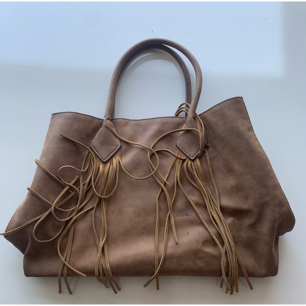 Merona Leather Tote Handbag‎ Brown
